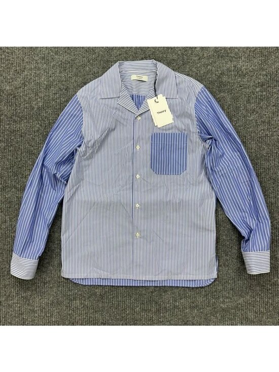 Theory Project Other - Theory Project Long Sleeve Striped Button Up Shirt Colorblock Mens sz Small NEW